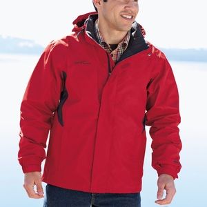 NWT Eddie Bauer Rain Jacket in Red